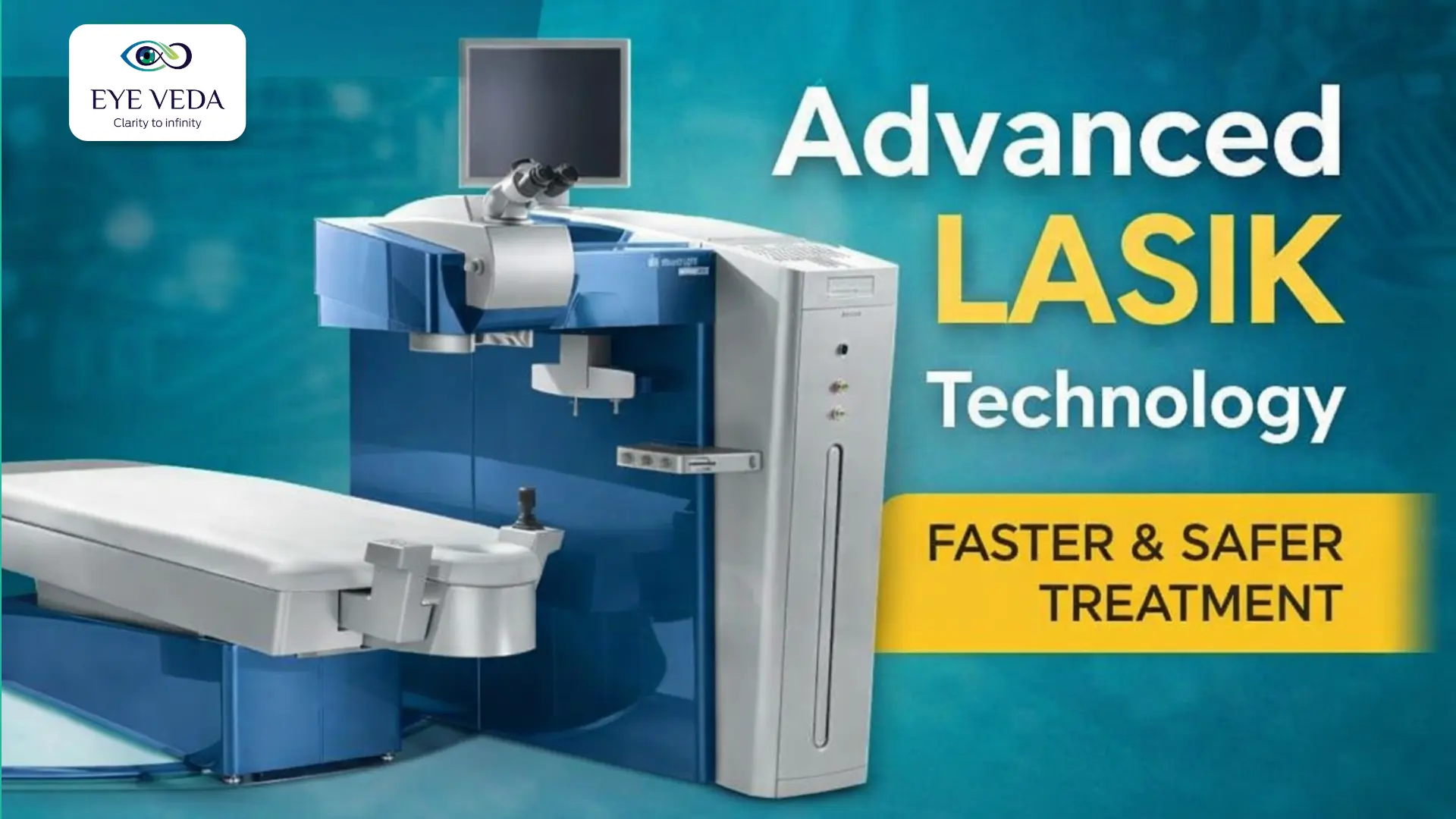Advanced LASIK machine WaveLight EX500 at Eye Veda showcasing modern laser eye surgery technology for faster and safer vision correction
